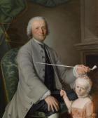 BARTH Sigmund 1723-1772,Porträt eines Vaters mit seiner Tochter,Palais Dorotheum AT 2012-10-17