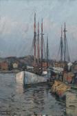 BARTH Signe 1895-1982,Motiv från Kyrkesund,1951,Uppsala Auction SE 2012-01-30