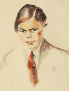 BARTH Walter 1900-1900,Portrait eines jungen Mannes,Von Zengen DE 2008-09-12