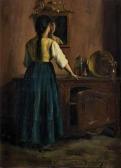 BARTHALOT Marius 1861-1956,Jeune fille dans un intérieur provençal.,Damien Leclere FR 2009-12-19