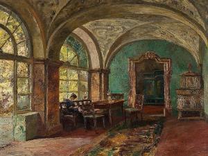 BARTHEL Paul 1862-1933,Interior With Lady,c.1920,Auctionata DE 2016-05-31