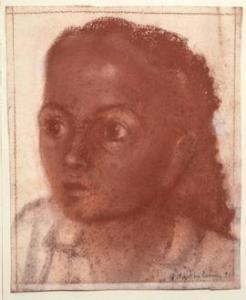 BARTHELEMY Gerard 1927-2016,Portrait de femme,1991,Boisgirard - Antonini FR 2021-06-23