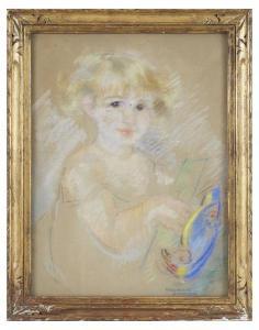 BARTHELEMY Marguerite 1900-1900,Portrait d enfant,Tradart Deauville FR 2019-02-17