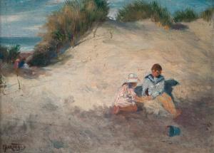BARTHOLD Manuel 1874-1947,Niños en las dunas,Castells & Castells UY 2015-10-21
