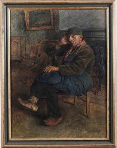 BARTHOLOMÉ Léon 1865-1929,Uomo seduto,Cambi IT 2022-06-07