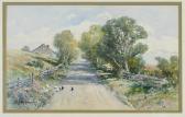 BARTHOLOMEW William Newton 1822-1898,Country Lane Near Pawtucket,Brunk Auctions US 2019-05-16