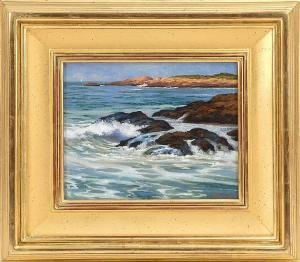 BARTLETT HARLEY 1959,The rocky coast of Newport, Rhode Island,Eldred's US 2014-08-20