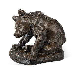 BARTLETT Paul Wayland 1865-1925,Bear Cub Grooming ﻿,1887,Sotheby's GB 2023-04-20