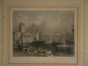 BARTLETT William Henry 1809-1854,Canning Dock & Custom House,Rogers Jones & Co GB 2009-03-31