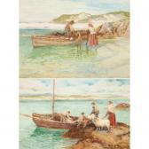 BARTLETT William 1960,unloading the turf boat; off to the fair, rutland ,Sotheby's GB 2004-10-13