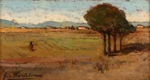 BARTOLENA Giovanni 1866-1942,Paesaggio con figura,Finarte IT 2024-04-17