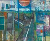 BARTOLINI DUILIO 1929,Paesaggio con tre strade,1970,Borromeo Studio d'Arte IT 2020-12-01