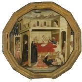 BARTOLOMEO DI FRUOSINO 1366-1441,THE MONTAURI BIRTH TRAY,Sotheby's GB 2011-01-27