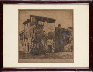 BARTOLUCCI ALFIERI Pierluigi,Casetta vecchia in Trastevere,1922,Bertolami Fine Arts 2022-11-22