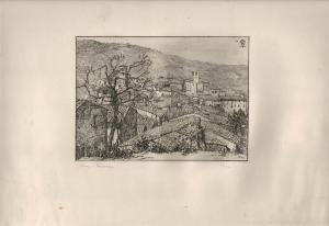 BARTOLUCCI ALFIERI Pierluigi 1892-1933,Narni - Panorama,1922,Bertolami Fine Arts IT 2023-06-26