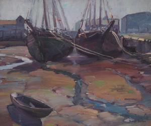 BARTON Donald Blagge 1903-1990,Granite Boats Rockport,Freeman US 2023-12-05