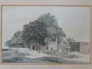BARTON Ezekiel, Lt. General 1781-1855,View of Rohtak, nr Delhi,1814,Wotton GB 2021-03-09