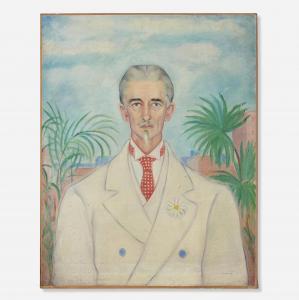 BARTON Macena Alberta 1901-1986,Portrait of Dr. Barton,1935,Toomey & Co. Auctioneers US 2022-12-13