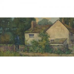 Barton Rose 1879-1929,Cottage with trees,Eastbourne GB 2018-03-10