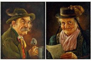 BARTTENBACH Hans 1908,A Pair of Portraits,Susanin's US 2020-03-26