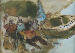 BARTU ALP 1947,“Sea side”,1987,Alif Art TR 2013-10-06