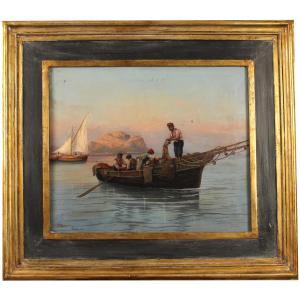 BARUCCI Pietro 1845-1917,Vedute marinare,Galleria Sarno IT 2023-11-24