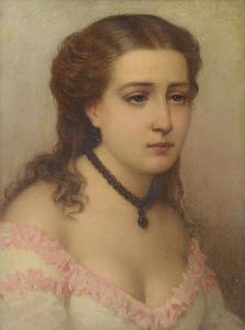 BARUCCO Felice 1830-1906,Il merletto rosa,Meeting Art IT 2020-03-07