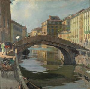 BARUFFI DA CARAVAGGIO Ferruccio 1889-1958,Il Naviglio,Finarte IT 2023-03-02