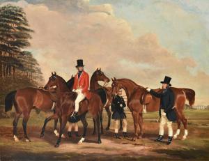 BARWICK John 1839-1870,Changing horses,Dreweatts GB 2021-12-14