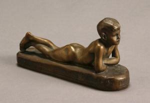 BARWIG Franz 1868-1931,Reclining Nude Figure of a Boy,Weschler's US 2006-04-01