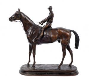 BARYE Alfred 1839-1882,racehorse with jockey up,Reeman Dansie GB 2019-04-09