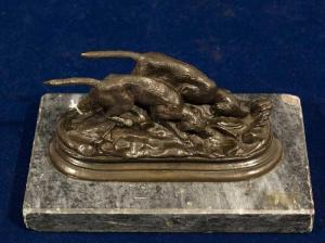 Barye Antoine Louis 1795-1875,Hunting Dogs,5th Avenue Auctioneers ZA 2016-02-21