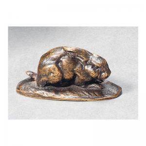 Barye Antoine Louis 1795-1875,lapin, oreilles couchées (rabbit),Sotheby's GB 2002-04-16