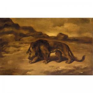Barye Antoine Louis 1795-1875,LION PROWLING,Sotheby's GB 2004-07-14