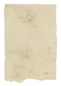 Barye Antoine Louis 1795-1875,LIONS AND TIGERS,Freeman US 2010-06-13