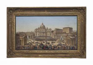 BARZOTTI Biagio 1835-1908,ST. PETER’’’’S SQUARE,1860,Christie's GB 2016-10-10