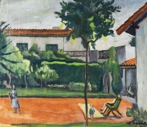 BASALDÚA Héctor 1894-1976,PATIO,Galeria Arroyo AR 2022-09-08