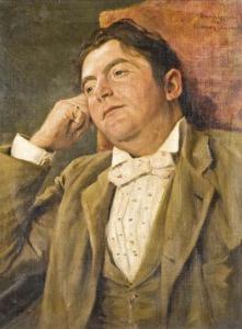 BASCH Gyula 1851-1928,Szirmai Imre portréja,1897,Nagyhazi galeria HU 2010-05-26