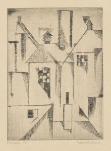 BASCHANT Rudolf 1897-1955,Häuser / Komposition,1921,Villa Grisebach DE 2016-07-04