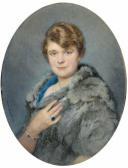 BASCHET Marcel 1862-1941,Portrait d'élégante,1919,Baron Ribeyre & Associés FR 2009-11-25