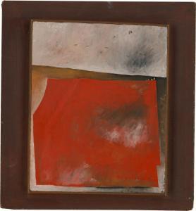 BASCHLAKOW Alexej Iljitsch Baschlakow,Kleines Bild mit roter Fläche,1962,Galerie Bassenge 2022-06-03