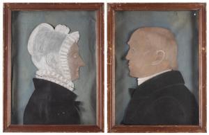BASCOM Ruth Henshaw 1772-1848,Portrait of a man and a woman,Eldred's US 2023-04-07
