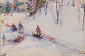 BASHIAN John Dana 1897-1975,Sledding,Skinner US 2009-05-15