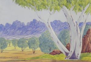 BASIL Rantji 1936-1999,aboriginal landscape,Gorringes GB 2023-01-16
