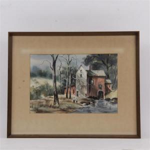 BASKER Edward J 1908-1972,Mill scene,Ripley Auctions US 2017-08-19