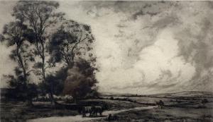 BASKETT Charles Henry 1872-1953,The Road to the Uplands,Duggleby Stephenson (of York) UK 2022-04-01