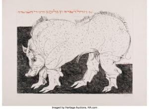 BASKIN Leonard 1922-2000,Pig,1969,Heritage US 2024-04-11