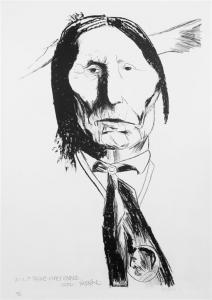 BASKIN Leonard 1922-2000,Wolf Robe Cheyenne,1972,Hindman US 2009-05-03