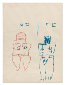 BASQUIAT Jean Michel 1960-1988,Untitled (Mother/Father),1981,Sotheby's GB 2024-04-23