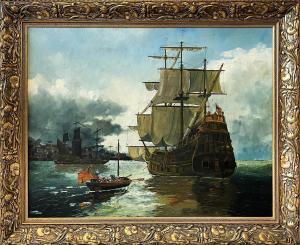 BASSAGE JOHN 1900-1900,'In the harbour',Lots Road Auctions GB 2023-06-18